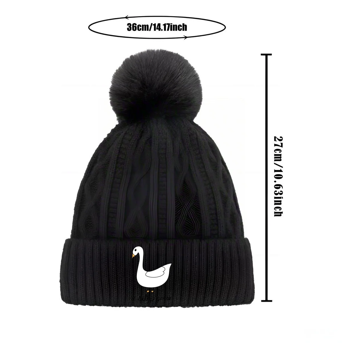 قبعة شتوية دافئة جديدة للجنسين من بوم بوم متماسكة متعددة الألوان، مع تصميم طباعة مخصص للرجال والنساء #5