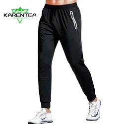 Calças Running Homens Quick Dry Jogging Ginásio Sportswear Tira Reflexiva Calças Esportivas Caminhadas Pesca Samping Outdoor Sweatpants