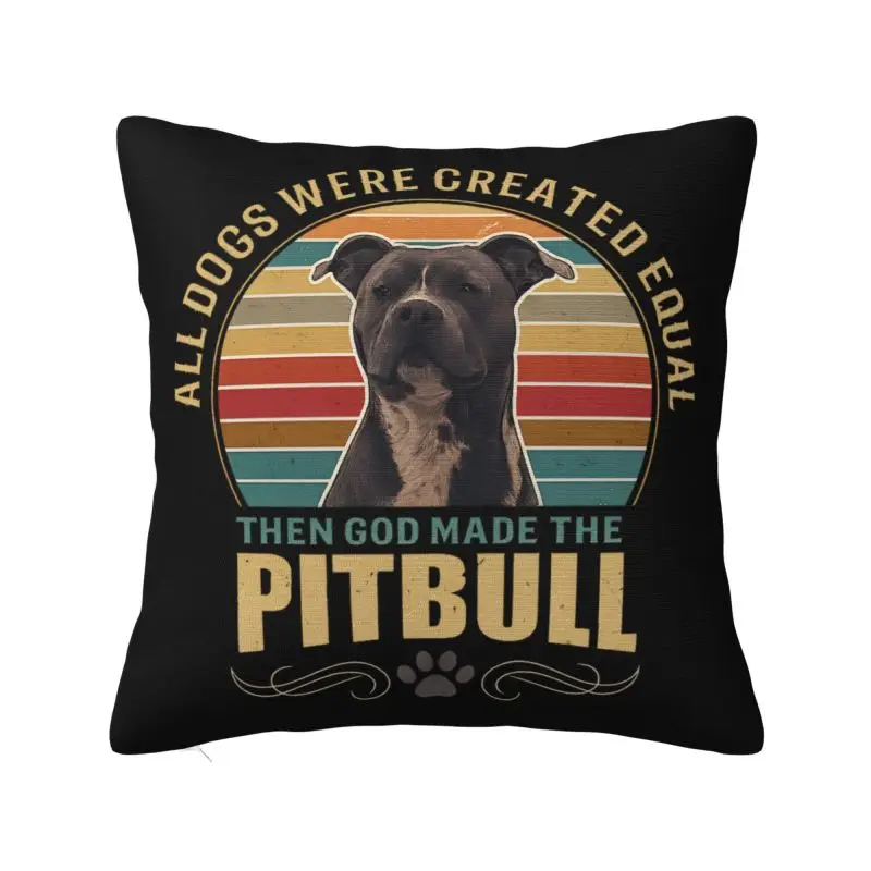 Funny Gog And Pitbull Dog Quote Cushion Cover 50x50 cm Polyester Soft Throw Pillow Case For Sofa Chair Living Room Pillowcase