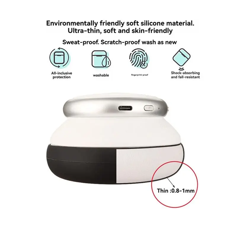 Well Made-Ear Pads For Anker Soundcore Space Q45/Life Q30 Q35 Headphone Silicone Protective Case Earmuff Headband Repair Parts A - view 5