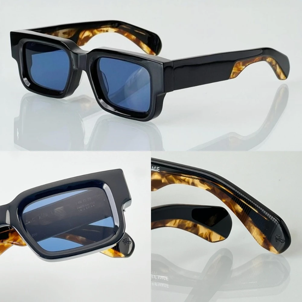 

Солнцезащитные очки JMM для мужчин ASCARI, винтажные квадратные унисекс, толщина 10 мм, ацетат UV400, ретро-дизайнер, готовая подарочная коробка по рецепту, аксессуары