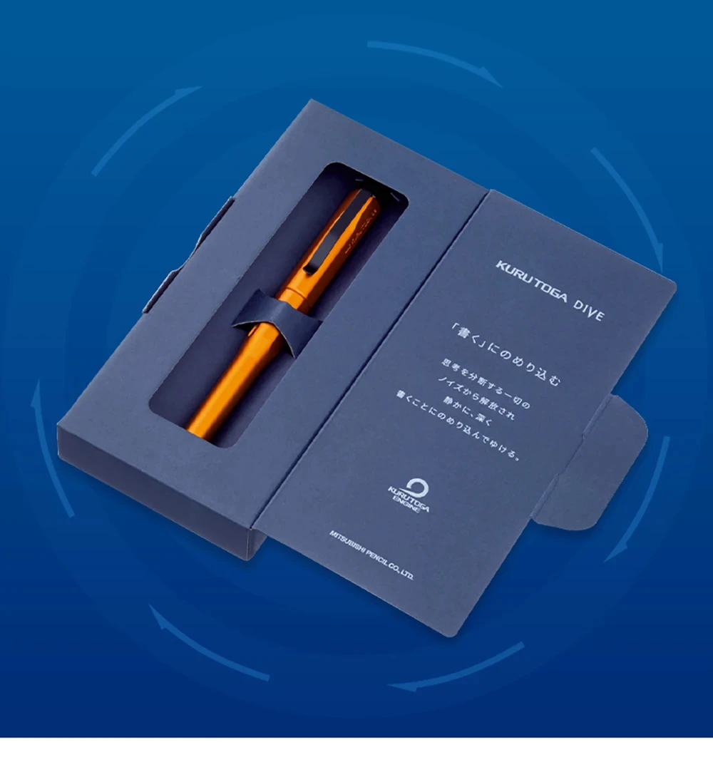 Uni kuru toga dive metallic mechanischer stift limitierte auflage m5-5000 0,5mm automatischer rotations kern japanisches briefpapier – Detail 1