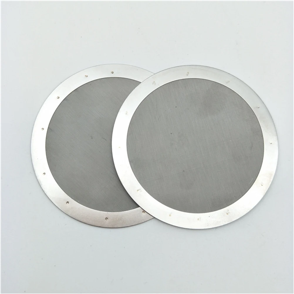 

1pc Stainless Filter Reusable Double Layer Mesh Easy Clean Kitchen Family Silver Coffee Maker Accessories