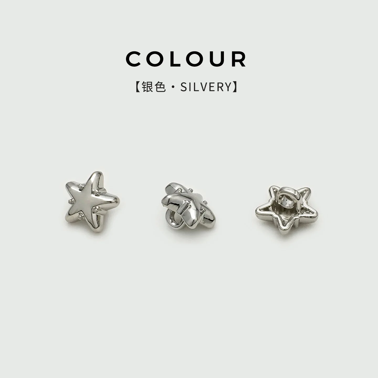 Exquisite Star Metal Buttons All Match Decorative Buttons Mini Star Buttons for Shirts Dresses Chiffon Tops Coats Sewing Accesso
