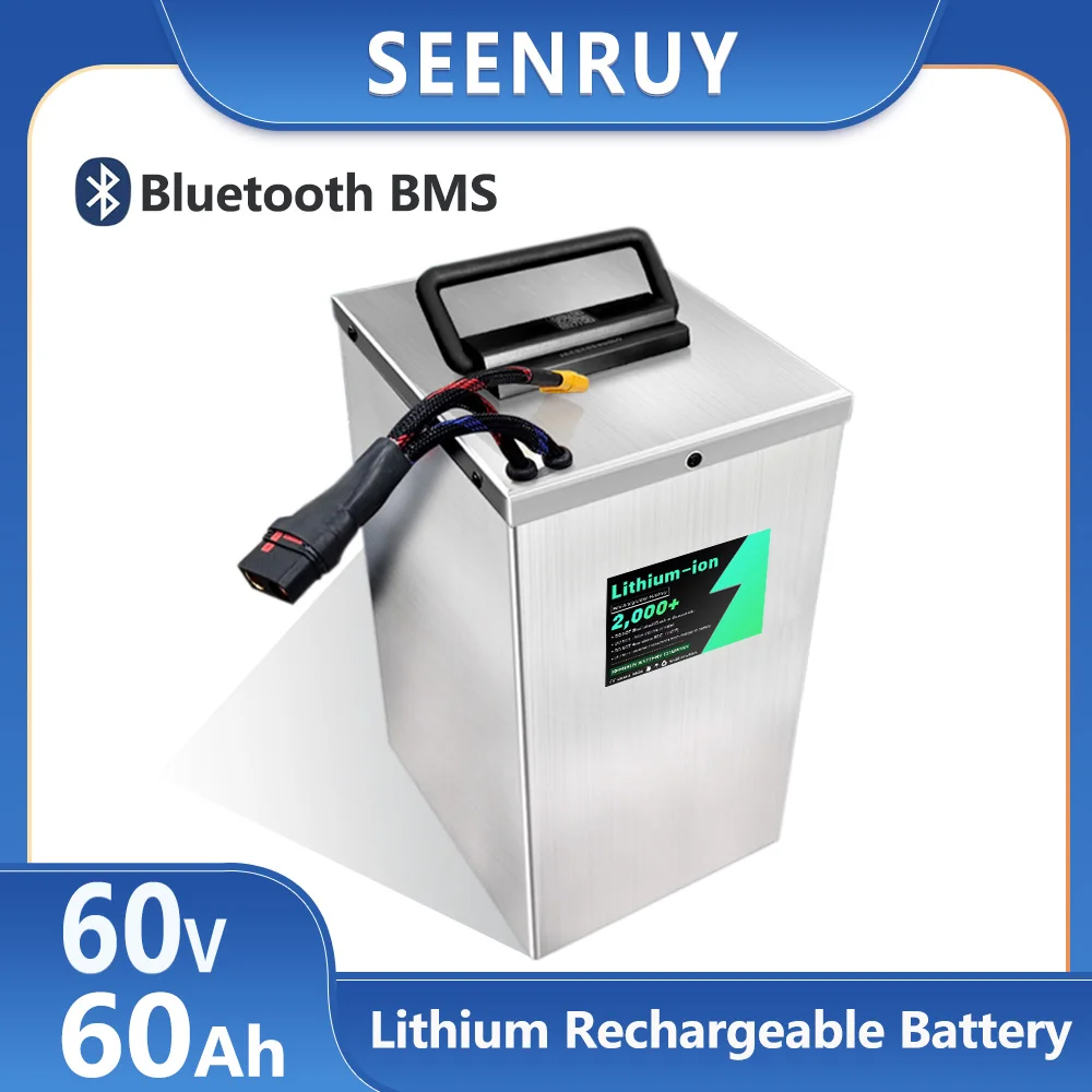 

60v 60AH Li-ion Lithium Polymer Battery Built in BMS For Home Electric tricycle Long Working Hours with 10A Charger