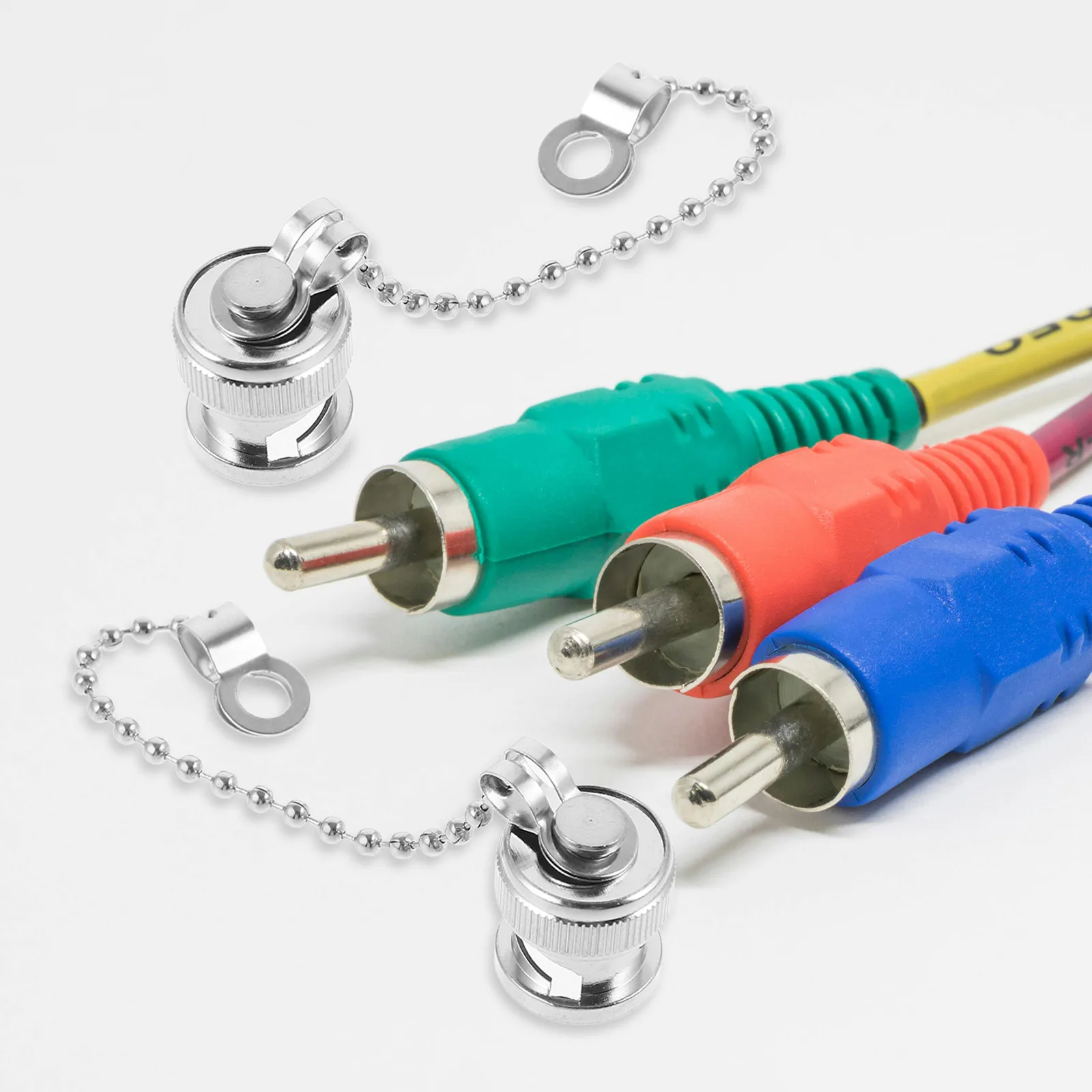 

5pcs Dust With Chain Protective Caps Covers For Female Connectors Covers For Accessories Connector Parts