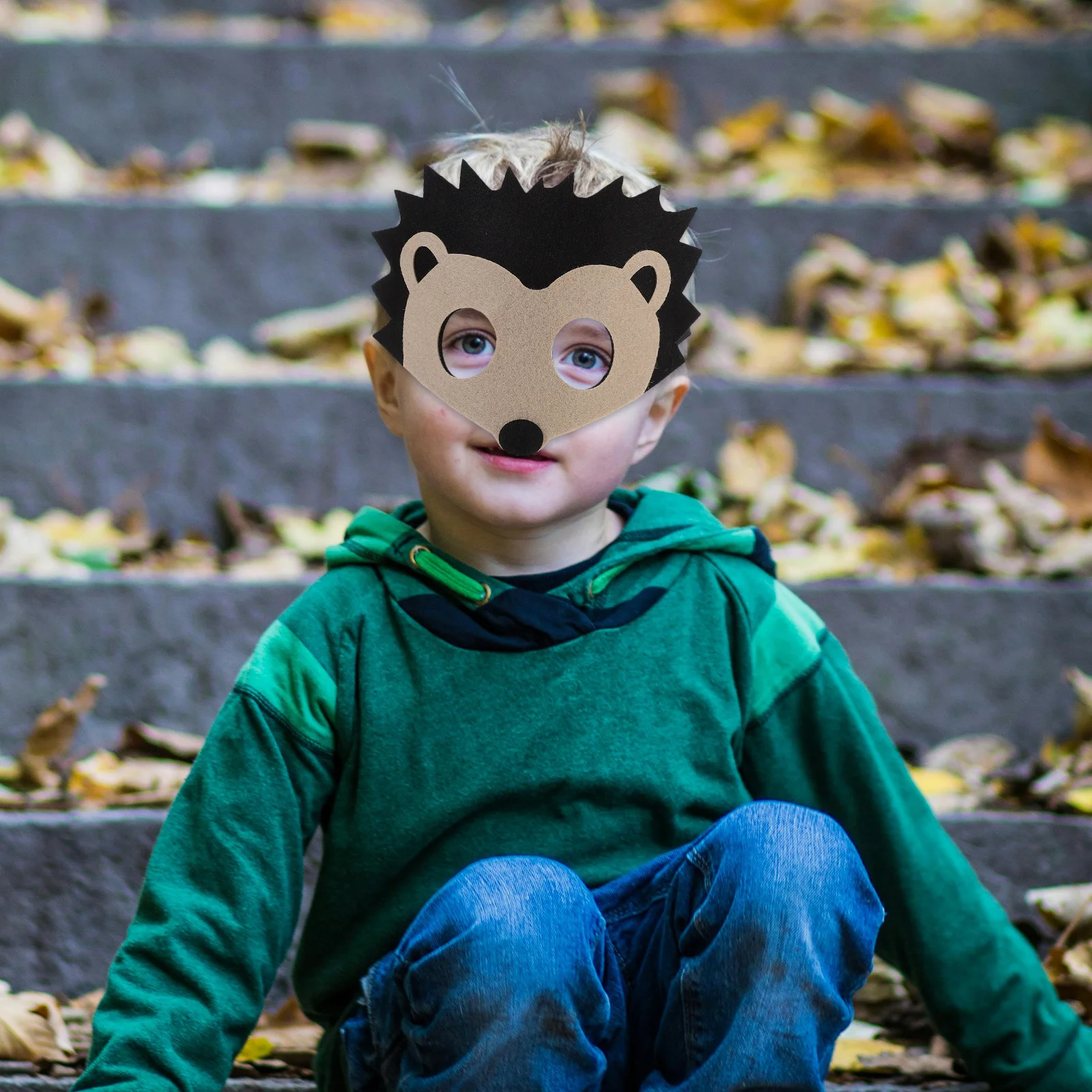 

8pcs Reusable Felt Animal Mask Cute Cartoon Eye Cover For Party Halloween Cosplay Masquerade Festival Decor Accessory