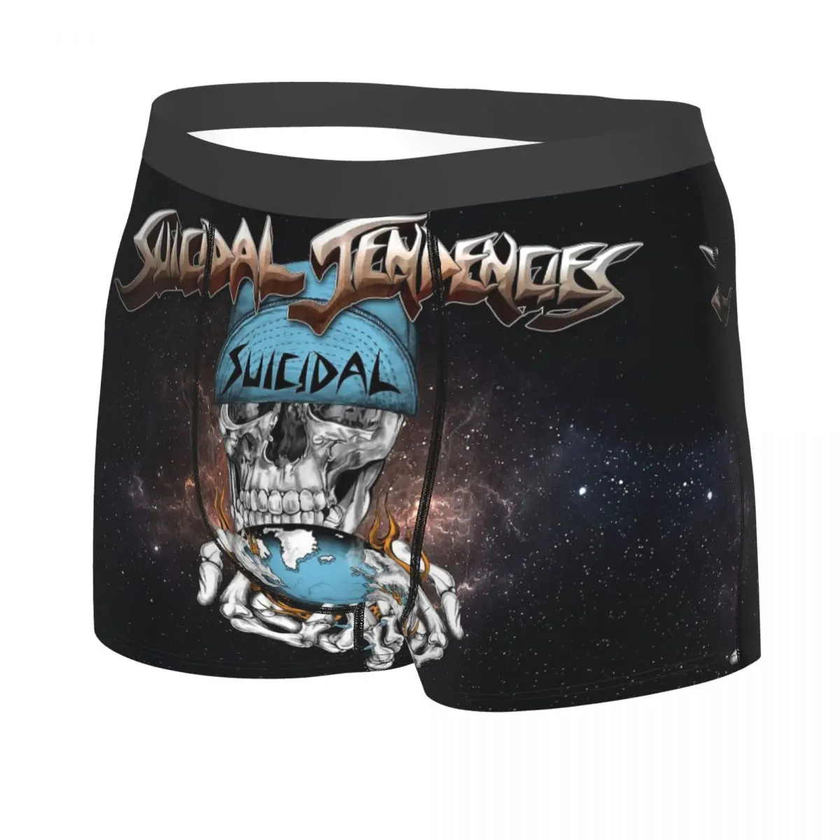 Cuecas Boxer Suicidal Tendencies Masculinas, Roupa Interior Especial Altamente Respirável, Qualidade Superior, Shorts Estampados em 3D, Presentes de Aniversário