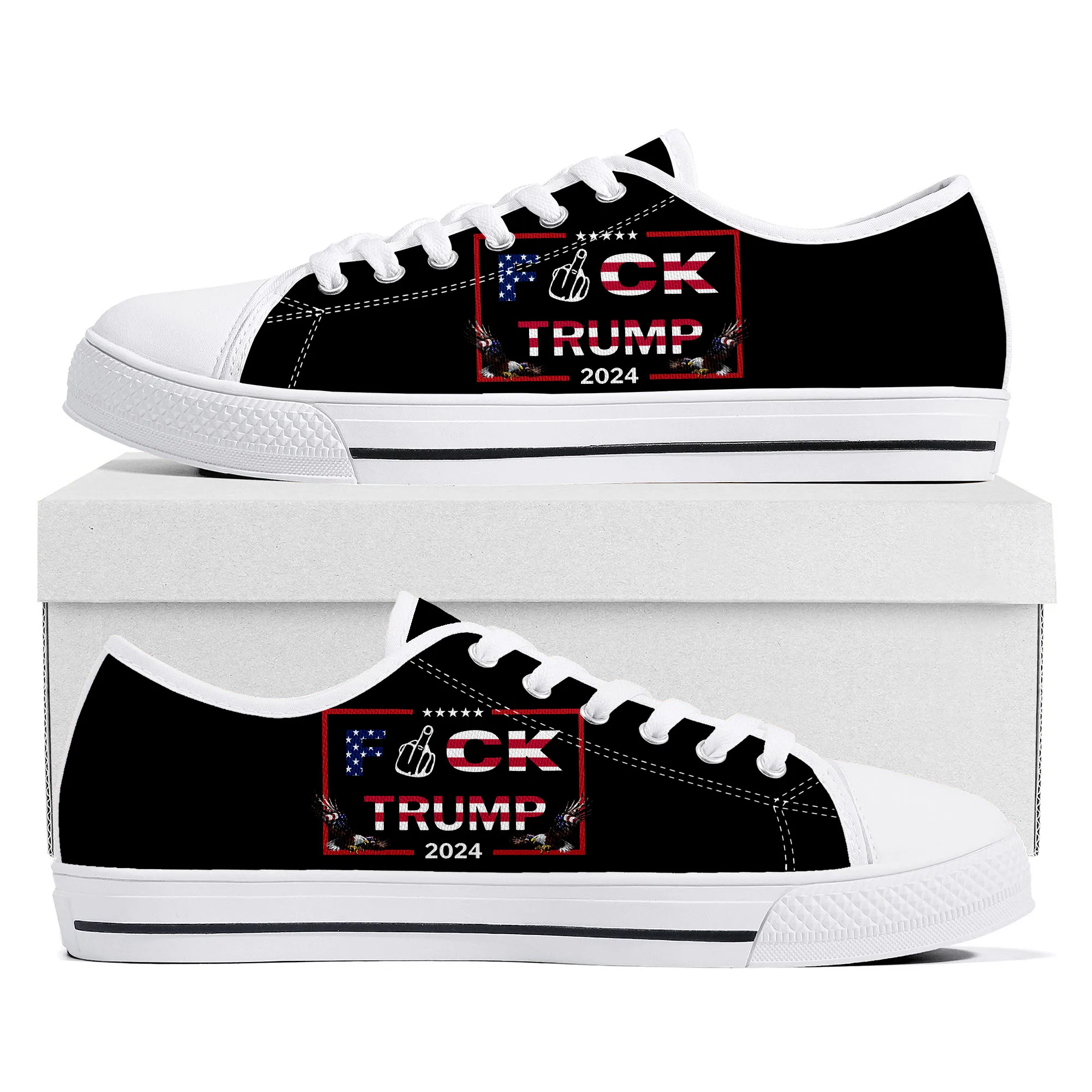 

Fuk Trump Shoes Donald Premium 2024 Low Top Sneakers Mens Womens Teenager High Quality Sneaker Canvas Custom Made Shoes Casual