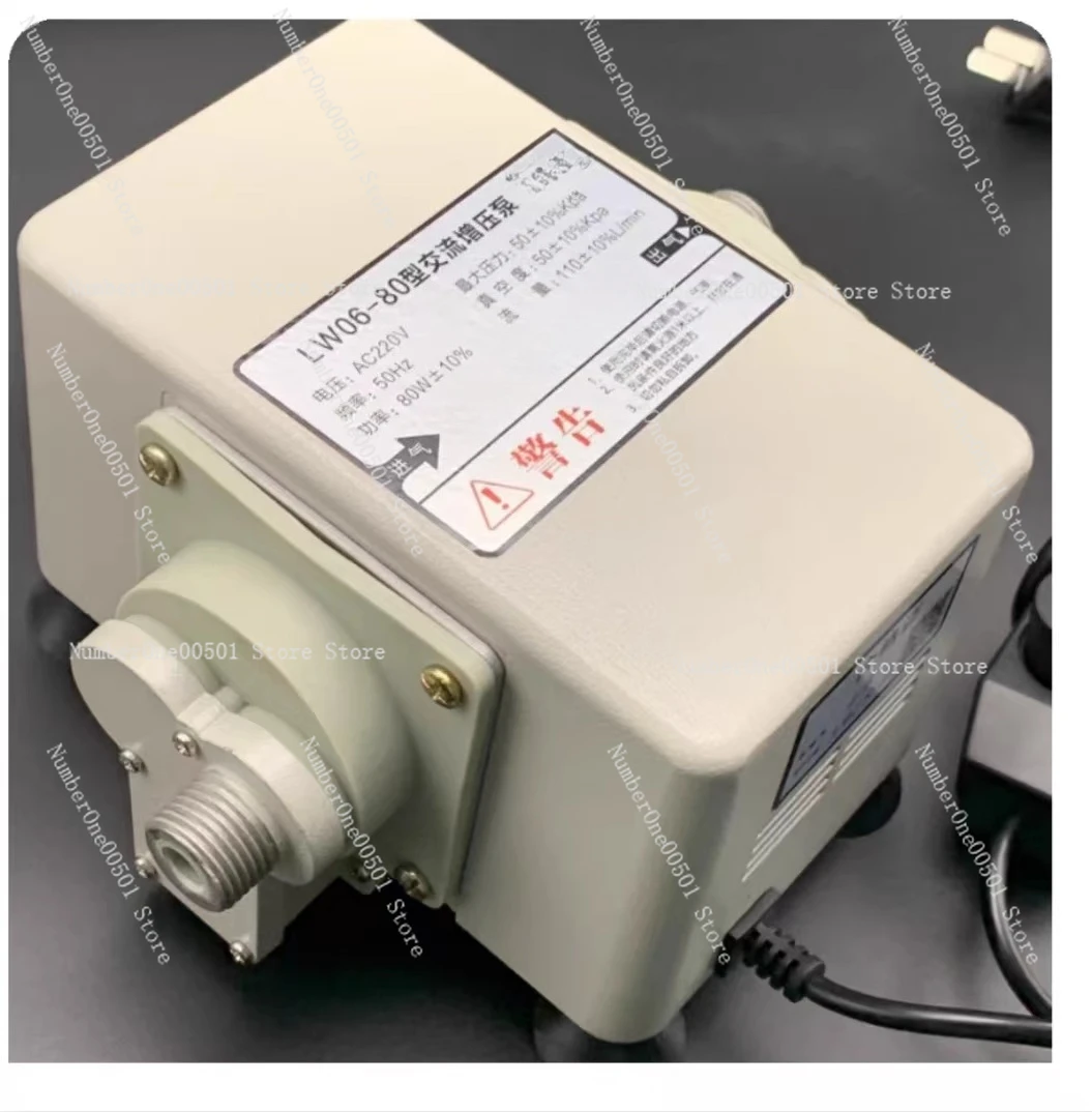 80W Metal Shell Gas Booster Pump Imported Motor LPG Biogas Pressurizer for Restaurant Commercial Silent Explosion Proof