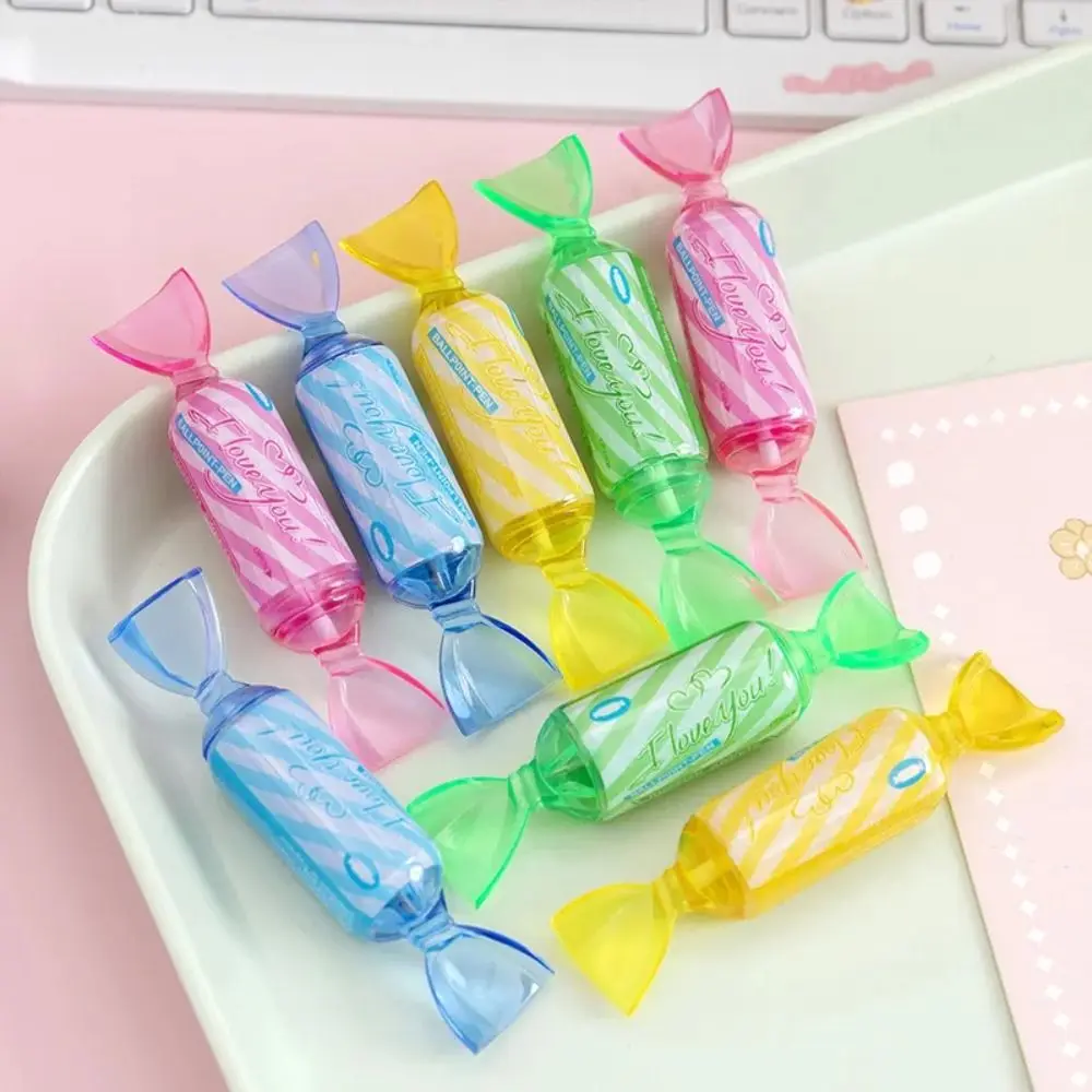 1/4Pcs Cute Colored Ballpoint Pen Candies Creative Mini Pen Exquisite Student Stationery School