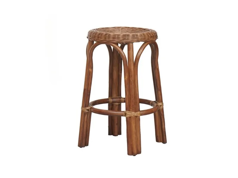 

B & B high stool bar stool household solid wood high stool stools front desk bars chair natural rattan round stools