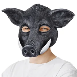 Boar Mask Pig Half Face Mask Party Stage Performance Halloween Animal Headgear Spooky Pig Masks