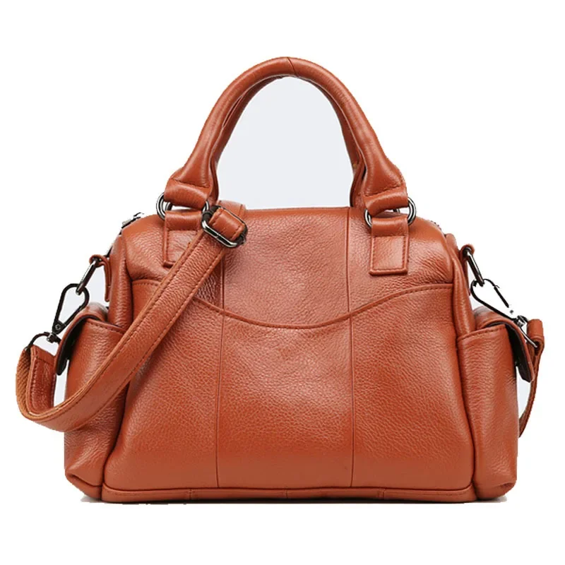 

Bag Women's New Style Women's One Shoulder Fashion Diagonal Straddle Bag Large Capacity Soft Leather Handheld Cowhide Bag