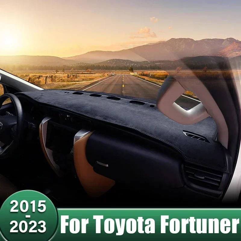 For Toyota Fortuner AN150 AN16 2015-2023 Car Dashboard Cover Mats Avoid Light Pad Carpets