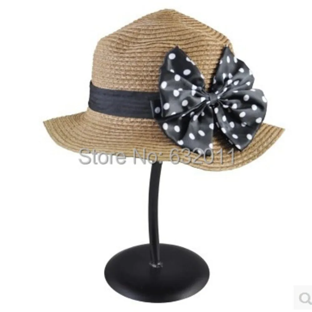 Toko Topi Butik Logam Hitam Menampilkan Rak Berdiri Rak Pemegang Topi