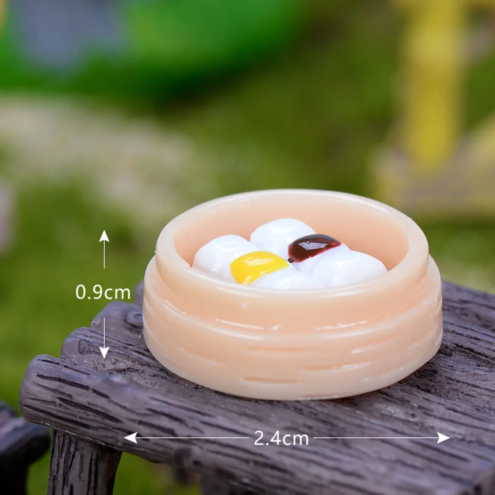 

10 Pcs Decoration Mini Room Scene Decorations Micro Kitchen Ornament Dumpling Model