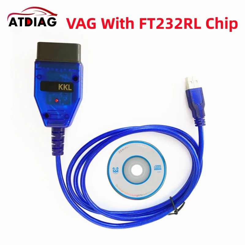 

Диагностический интерфейс VAG KKL 409, кабель сканера OBD2 с чипом FTDI FT232RL, поддержка нескольких автомобилей для VAG-KKL 409