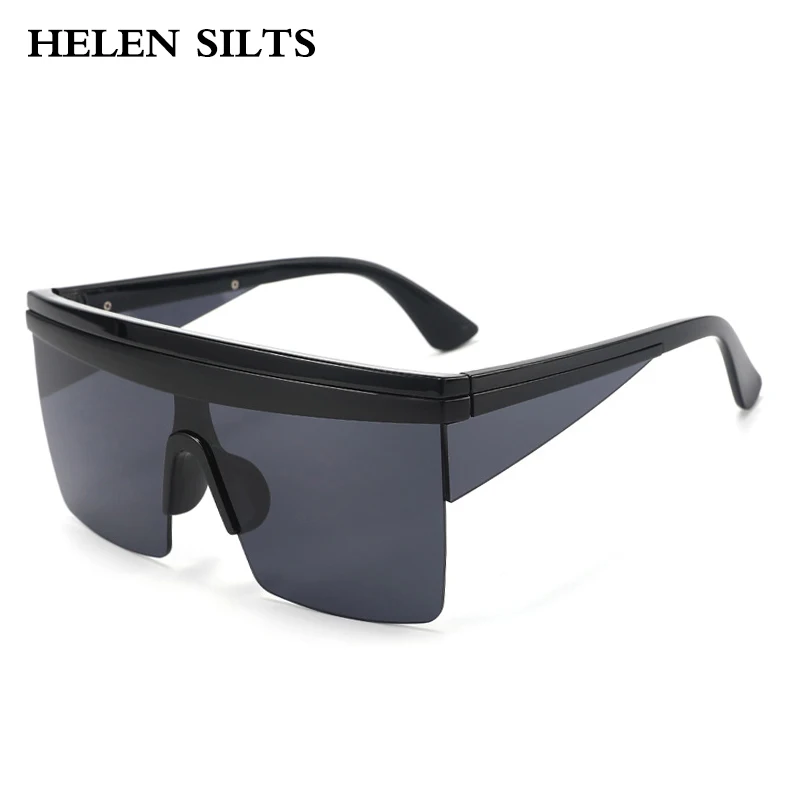 

Retro Oversized Square Sunglasses Candy Colors Women's Fashion Summer Styles One-Piece Shades Designer Brand Men's Sun Glasses