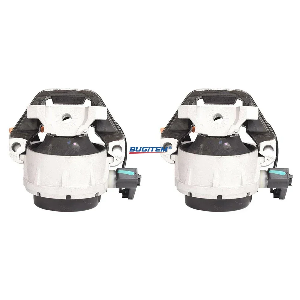 2PCS Engine Mounts Left Right 4G0199381NT 4G0199381LE Compatible with A6 A7 Quattro 2.0L 3.0L L4 V6 A/T After-Market Parts