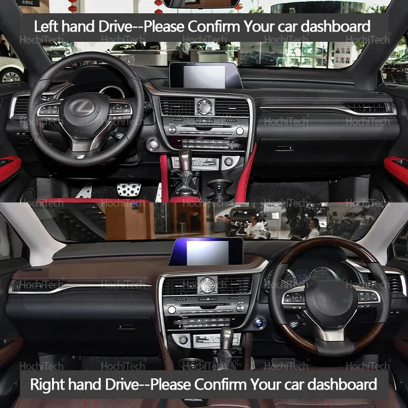 Dash Mat Carpet Pad Shade Cape Blanket Car Accessories Dashboard Cover for Lexus RX AL20 RX200t RX300 RX350 RX450h 350 2016-2019