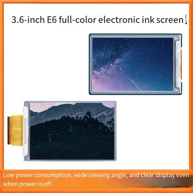 Módulo de Tela BTLIFE-E-Paper HAT+ E-Ink Colorido Completo 600X400 com Interface SPI para Raspberry Pi, Painel E-Paper de Baixo Consumo de 3.6 polegadas