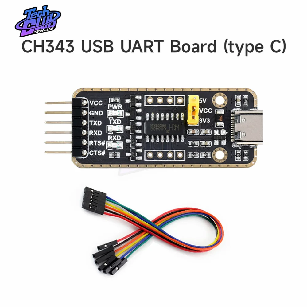 Módulo de Comunicação USB para UART, Micro, Mini, Tipo A, Tipo C, Transmissão de Alta Transmissão, Acessórios de Alimentação