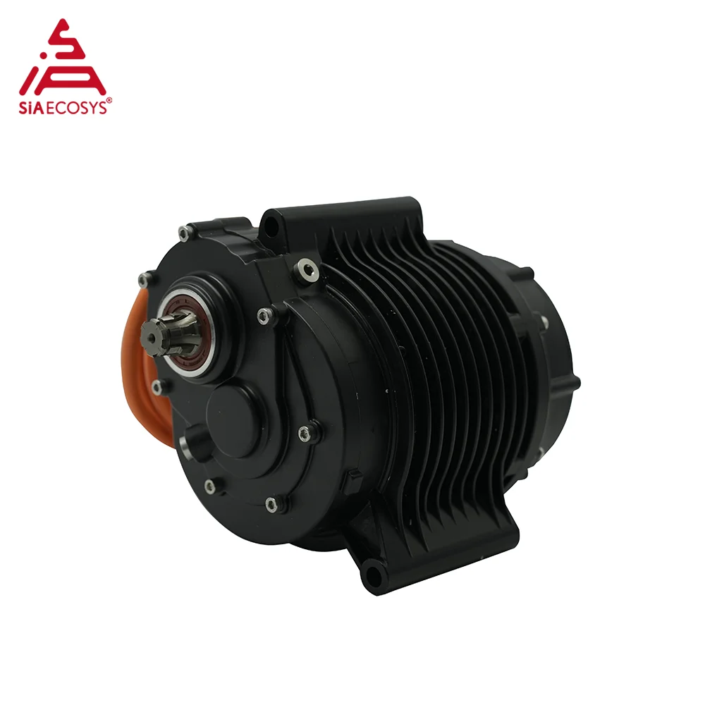 

New Arrival SIAXDJ138A-80 3500W Mid Drive Motor 13000W Peak 52N.m Torque Motor with Gearbox for E-Motorcycle