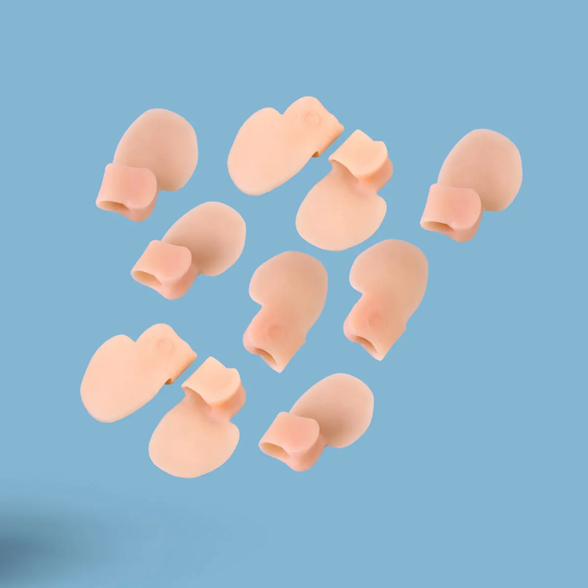 

10Pcs Little Toe Toe Separators for Bunion Pain Relief Foot Spacer Stretchable Foot Care Tool Natural Sebs