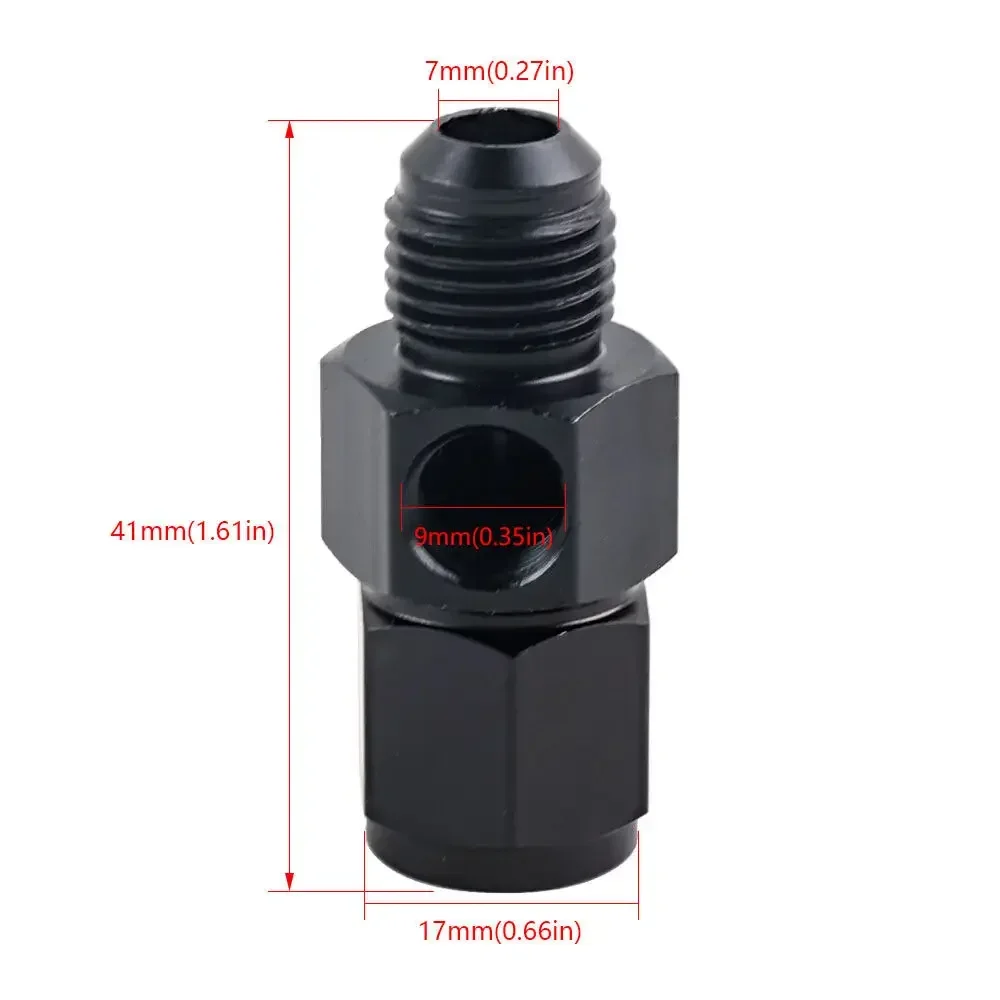 racing Engine Part 6AN Female to AN6 Male Straight Fitting Adapter 1/8NPT Pressure Temp Sensor Port