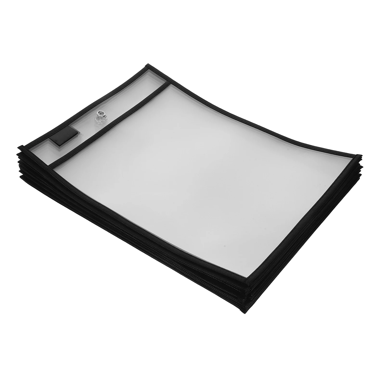 

20pcs Dry Erase Plastic Sleeves Reusable Write Wipe Pockets Clear Document Holders Classroom Learning Tools Hanging File