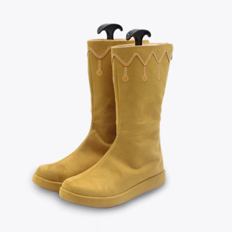Anime Witch Hat Atelier Tetia Cosplay Shoes Knee-high Boots Halloween Carnival Party Costume Accessories Shoes for Men Women
