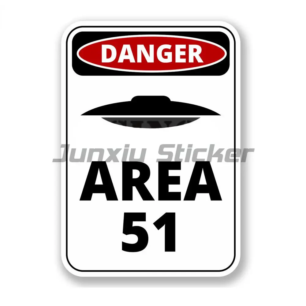 Federal UFO Investigator Sticker Decal UFO Area 51 Space Laptop Funny Car Stickers Vinyl Graphics Car Accessories