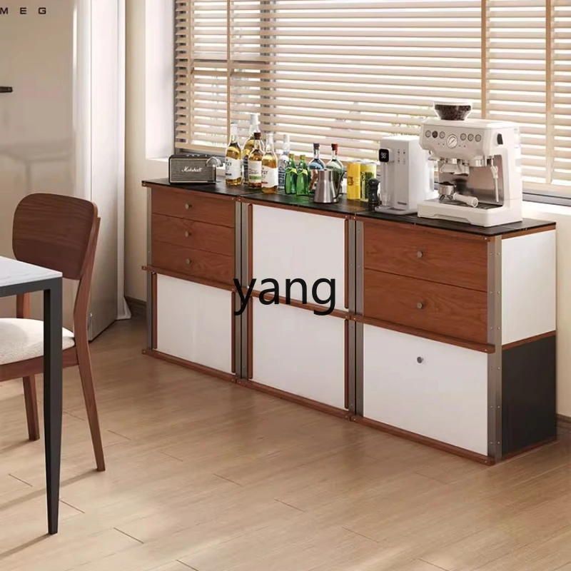 

YHM solid wood module cabinet, ancient style combination, integrated storage against the wall