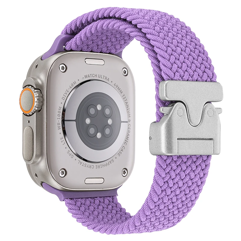 Geflochtenes Fallschirmarmband für Apple Watch Ultra 3/2 Band 49 mm 46 mm 45 mm 42 mm 44 mm 41 mm Nylonarmband iWatch 11 10 9 8 7 6 SE Gürtel