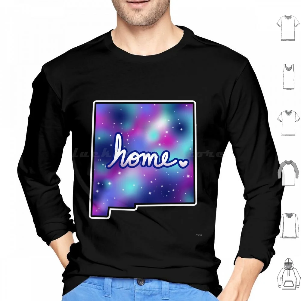 Home-New Mexico Hoodie cotton Long Sleeve New Mexico Home New Mexico States State United States