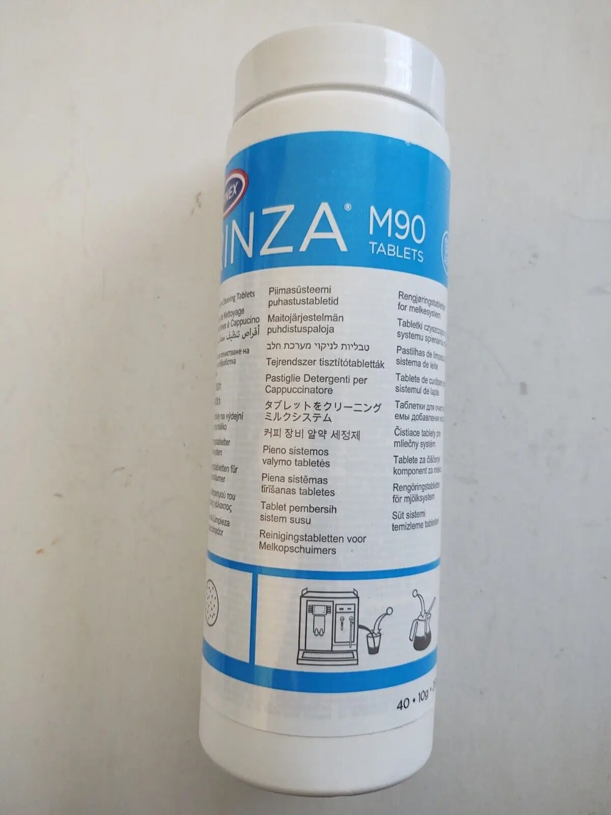 

Таблетки для очистки системы молока Rinza Urnex M90 10 г 40 таблеток