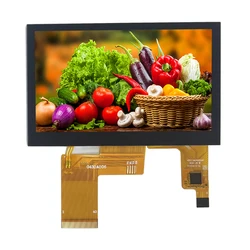 4.3 inch 480xRGBx272  ILI6485A Driver 350 bright TFT lcd display module Without touch 40PIN RGB