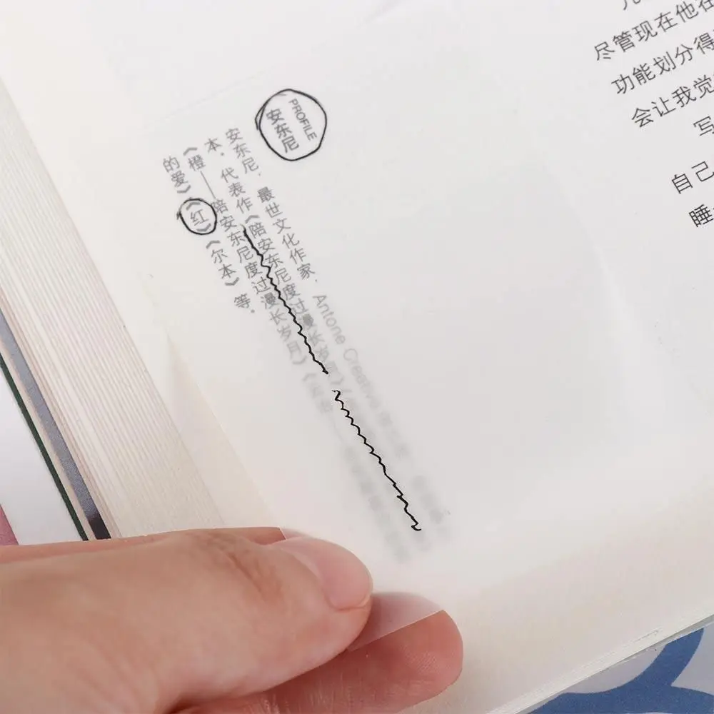 To Do List Note Paper School Stationery Students N times Transparent Sticky Notes PET Stickers Transparent Note Paper Memo Pad