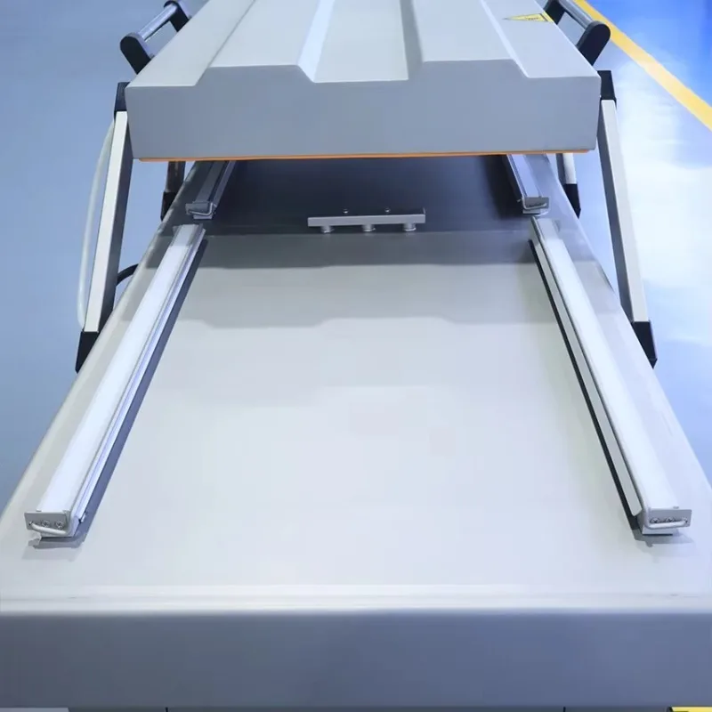 FL Customized High-Capacity Double Chamber Vacuum Machine for Frozen Vegetables & Seafood  2*500mm Bars