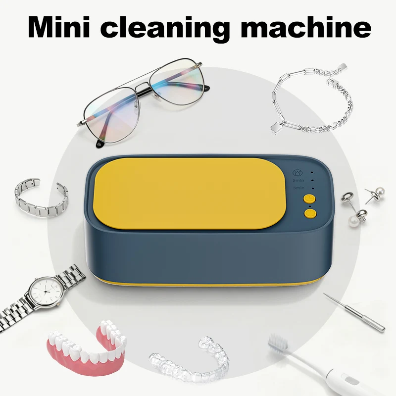 منظف بالموجات فوق الصوتية يعمل بمنفذ USB، أداة متعددة الاستخدام للاهتزاز عالي التردد لتنظيف حزام الساعة