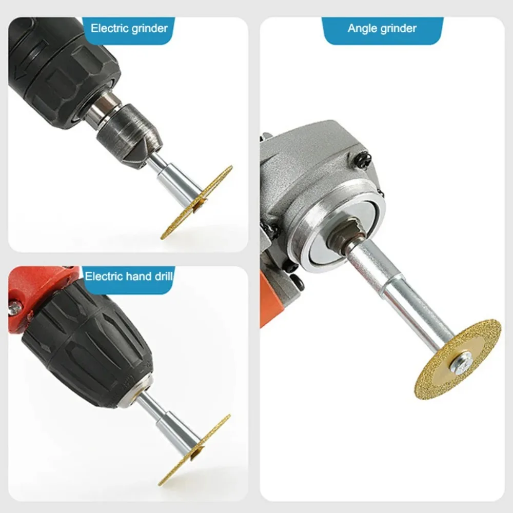 40mm Diamond Saw Blade with Connecting Rod Adapter, Ceramic Tile and Stone Cutting Disc for Angle Grinder and Electric Drill gallery 1