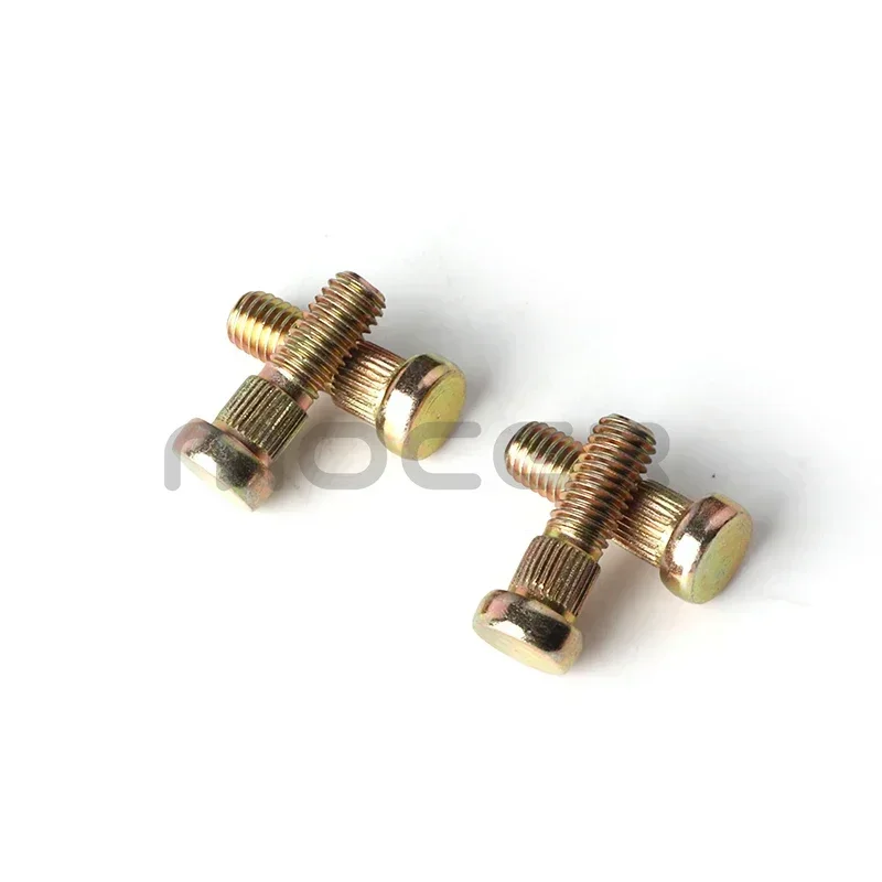 4Pcs M8 Platen Screws Tooth Knurled Rivet Screws Crimp Rivets Spline Screw Wheel Hub Stud For ATV UTV Kart Quad Bike Buggy Parts