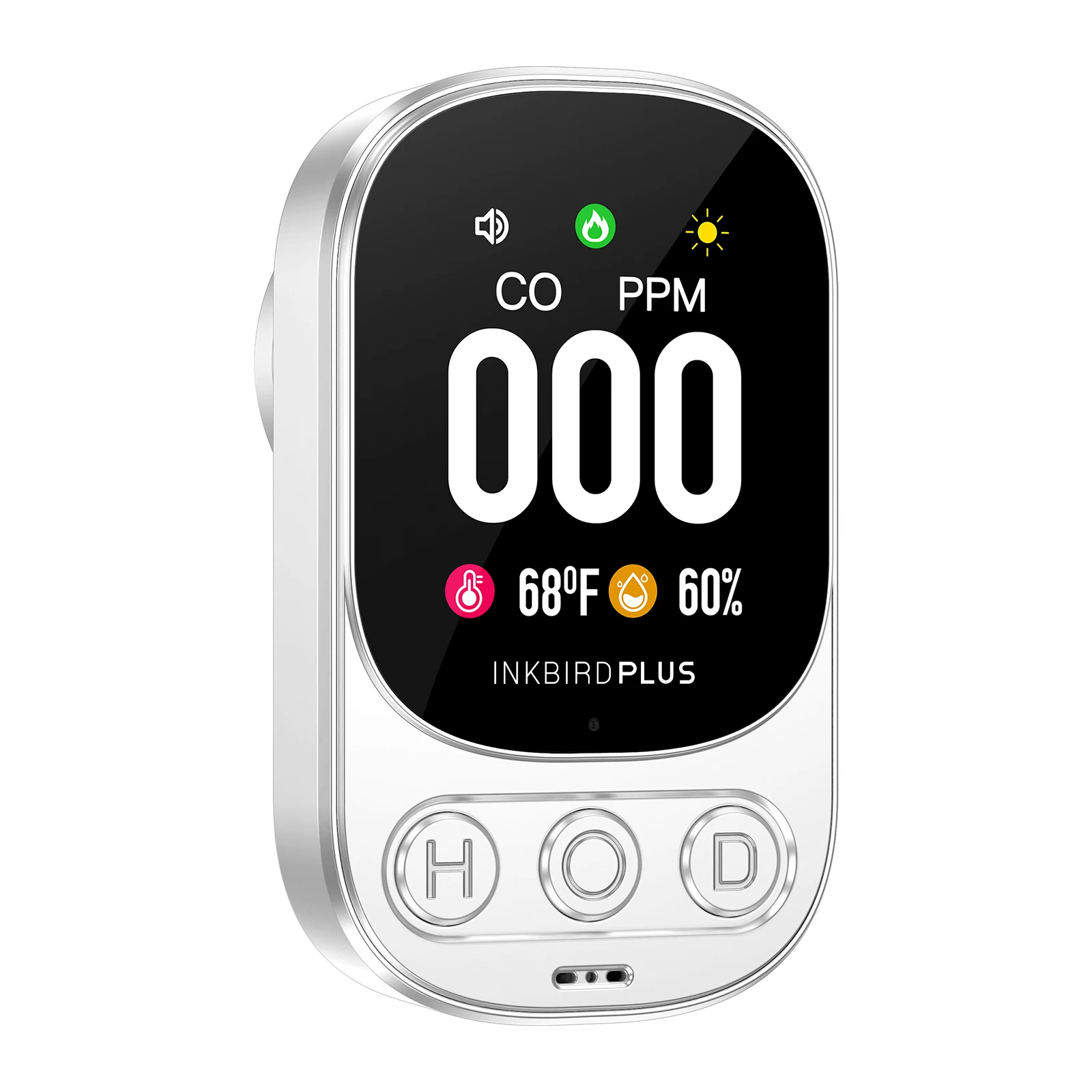 Detector Portátil de Monóxido de Carbono Plug-in Monitor de Qualidade do ar com Alarme Sonoro Analisador de co para Casa Hd08 em 1