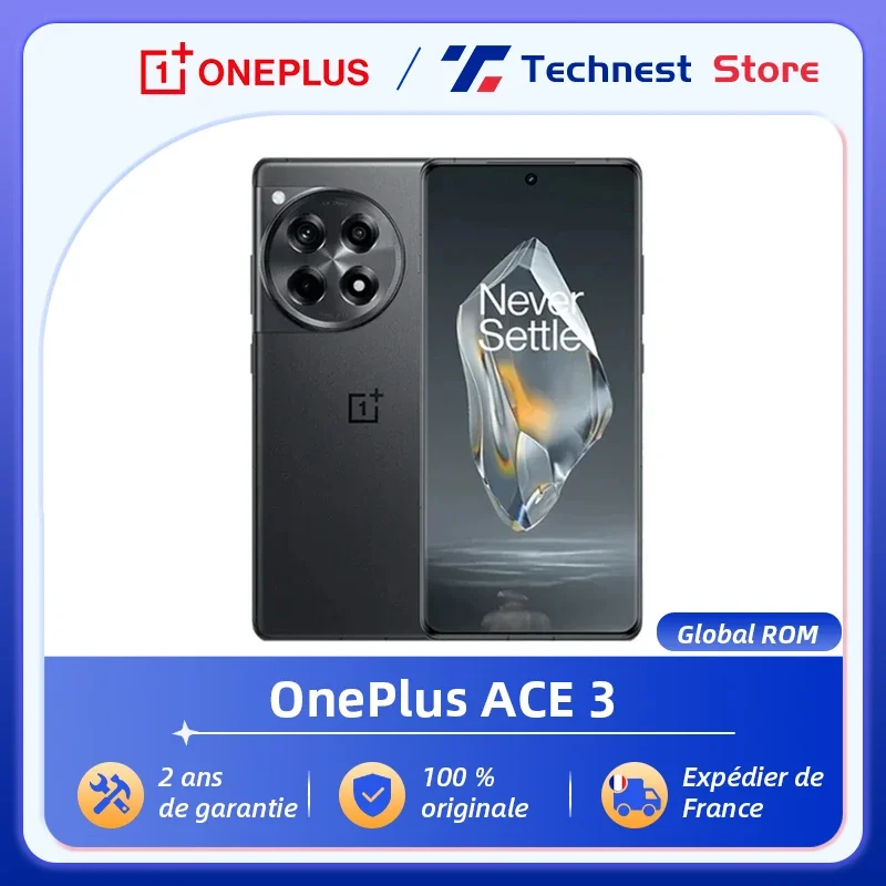 Global ROM OnePlus ACE 3 OnePlus 12R Snapdragon 8 Gen 2 6.78'' 120Hz AMOLED Display 100W SUPERVOOC 5500mAh Battery 50MP Camera