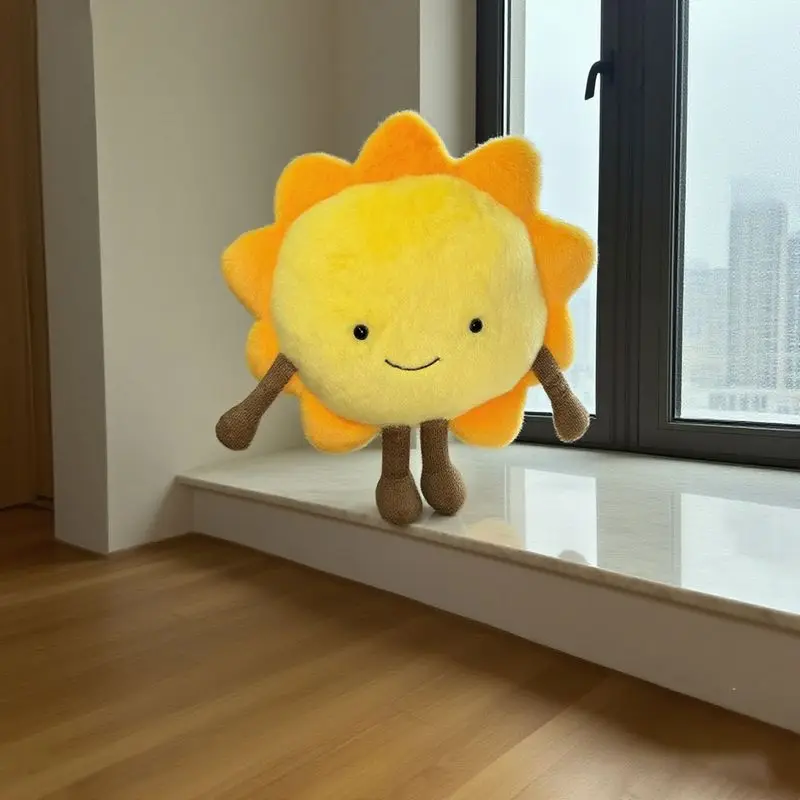 30*30 سنتيمتر أفخم عباد الشمس اللعب Kawaii النباتات الصفراء محشوة أفخم ألعاب كرتونية للبنين بنات هدايا عيد الميلاد
