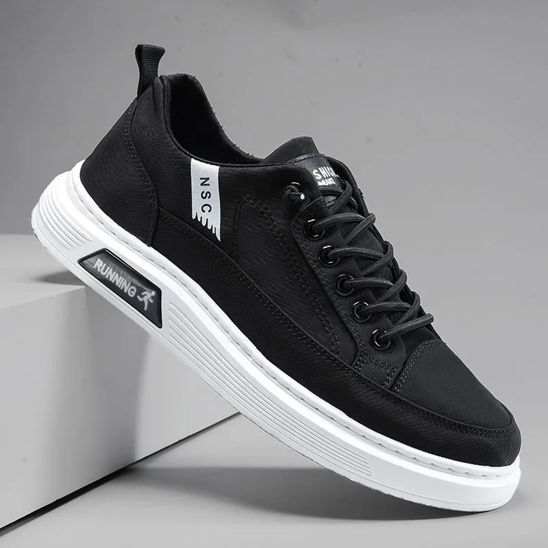 

Spring Summer Men Canvas Shoes Outdoor Lightweight Breathable Flats Casual Shoes Wear-resistant Soft Sole Youth Running Sneakers