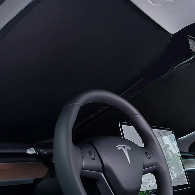 For Tesla Model 3 Y Sunshade Custom Fit UV Heat Protection Windshield Sunroof Rear Window Easy Install Durable Car Accessories