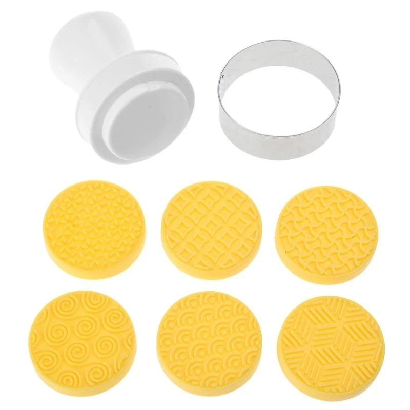 

6Pcs Moon Cake Mold Press Mooncake Flower Bakeware Cookie Cutter DIY Cake Decor