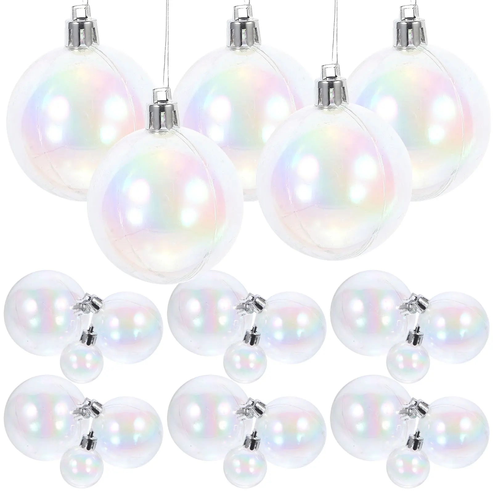 24pcs 3/5/6cm Christmas Balls Xmas Tree Ornaments Ball Xmas Hanging Tree Pendants Home Party Christmas Tree Decor New Year Gift